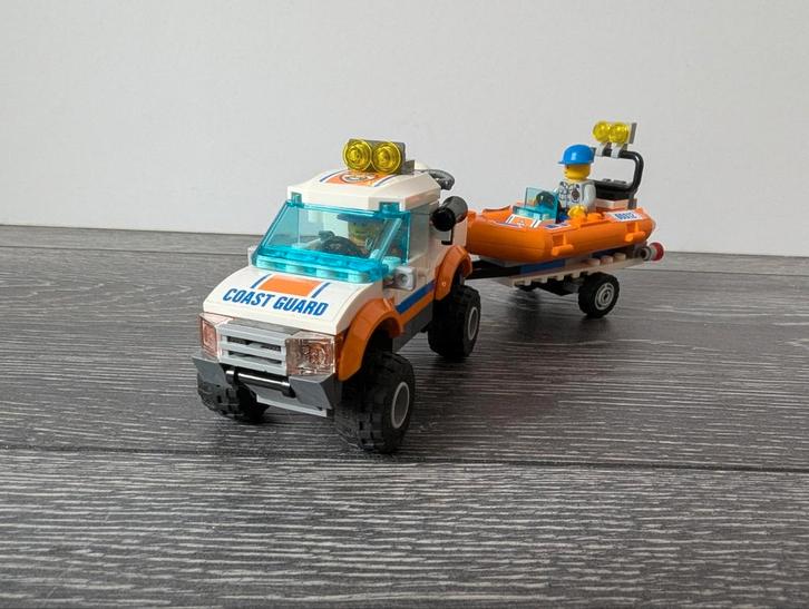 Lego 60012 Kustwacht 4x4 en duiker, Kinderen en Baby's, Speelgoed | Duplo en Lego, Zo goed als nieuw, Lego, Complete set, Ophalen of Verzenden