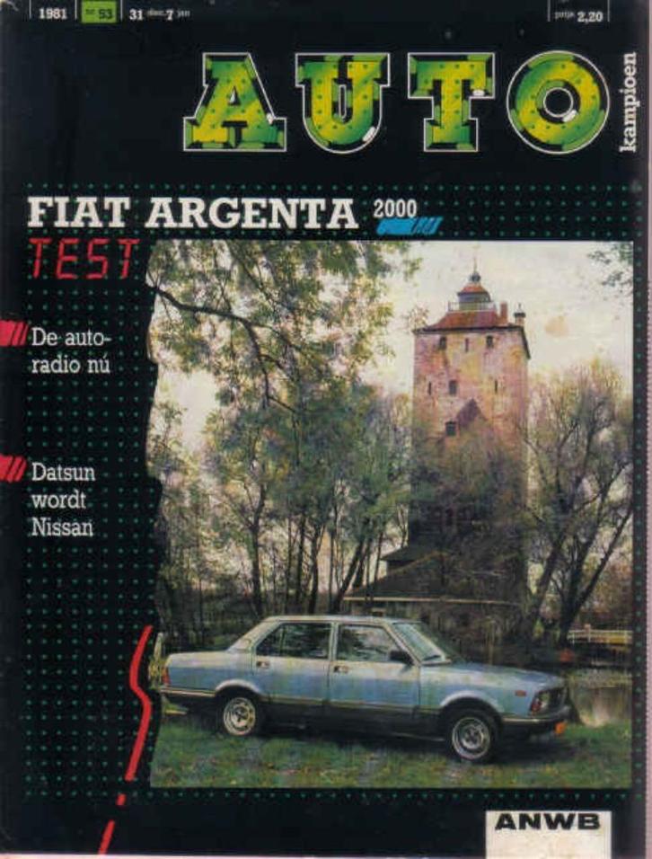 Autokampioen 53 1981 : Fiat Argenta 2000 - Honda Civic sport, Boeken, Auto's | Folders en Tijdschriften, Gelezen, Algemeen, Ophalen of Verzenden