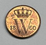 Willem III. 1 Cent 1860. FDC. Originele muntkleur, Ophalen of Verzenden, Koning Willem III, 1 cent