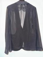 Zwarte Guess blazer, doorschijnend, maat S/M, Guess, Zwart, Ophalen of Verzenden, Zo goed als nieuw