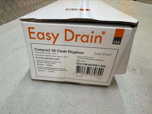 Easy Drain Compact 30 Clean Dryphon 80cm ruilen 70cm, Doe-het-zelf en Verbouw, Sanitair, Zo goed als nieuw, Douche, Rvs, Ophalen