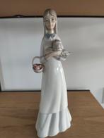 Lladro Porseleinen Beeldje Meisje met hondje., Antiek en Kunst, Antiek | Porselein, Ophalen of Verzenden