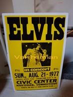 Elvis concert Promo bord 1977 Hartford Civic Center, CT Teab, Ophalen, Zo goed als nieuw, Poster, Artwork of Schilderij