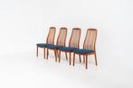 Set van 4 vintage stoelen van Kai Kristiansen, Ophalen of Verzenden, Bruin, Stof
