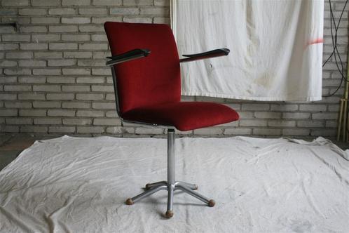 Vintage Jaren 50 De Wit 1018 Burostoel Bordeauxrood Corduroy, Huis en Inrichting, Bureaustoelen, Zo goed als nieuw, Bureaustoel