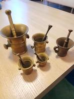 5 vijzels met stampers, Ophalen