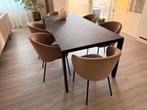 Montel Noir Desir Eettafel + Optie Salontafels & Stoelen, Ophalen, Overige materialen, 50 tot 100 cm, Zo goed als nieuw