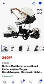 NIEUW IN DOOS 3in1 Kinderwagen. Wit. Gokos., Kinderen en Baby's, Verstelbare duwstang, Nieuw, Combiwagen, Ophalen