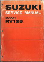 Suzuki RV125 service manual (6247z) motor, Motoren, Handleidingen en Instructieboekjes, Suzuki