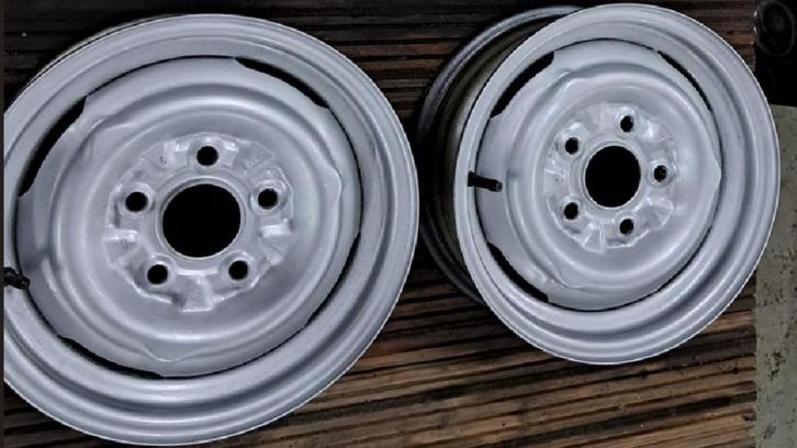 2 velgen staal aanhanger 13 inch steek 5x112 naafgat 67 mm, Auto-onderdelen, Overige Auto-onderdelen, Alfa Romeo, Amerikaanse onderdelen