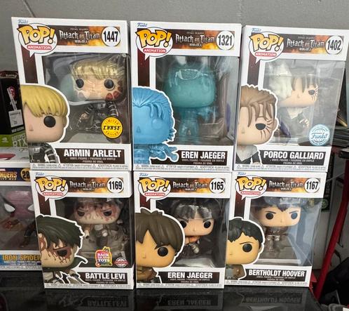 Attack on Titan Funko pop’s! Per stuk te koop of in geheel, Verzamelen, Poppetjes en Figuurtjes, Zo goed als nieuw, Ophalen of Verzenden