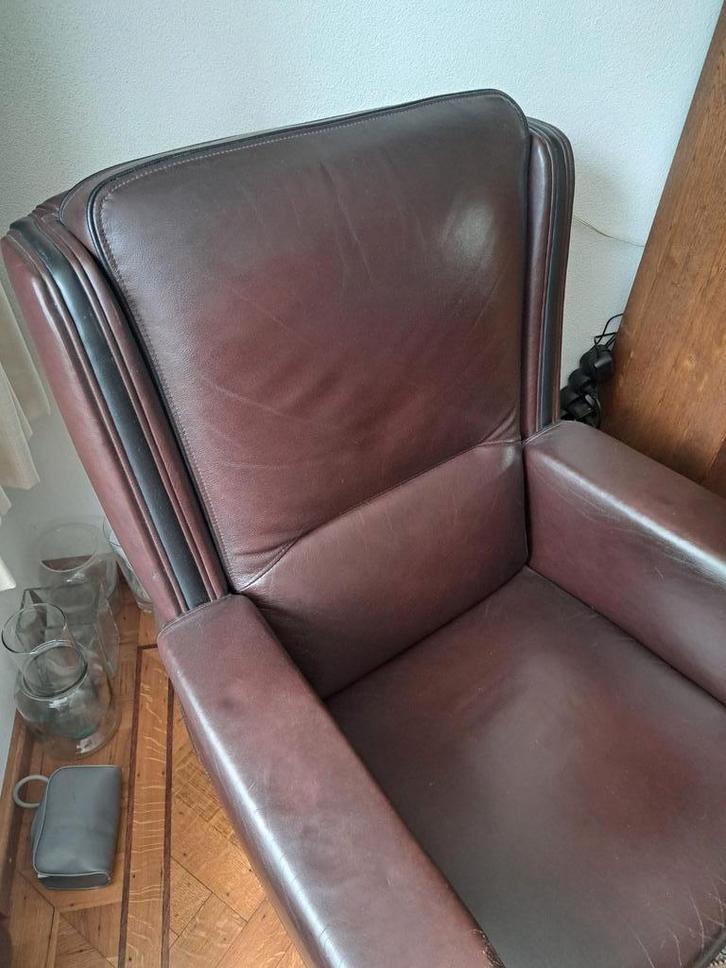 Klassieke Leren Fauteuil, Huis en Inrichting, Banken | Sofa's en Chaises Longues, Gebruikt, Eenpersoons, Minder dan 150 cm, Minder dan 75 cm