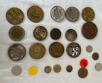 24 munten/penningen  (ook schepen afgebeeld), Ophalen of Verzenden, Overige landen