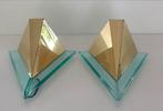Triangle vintage post moderne wandlampen jaren 80, Ophalen of Verzenden, Gebruikt, Metaal, Vintage post modern