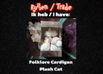 RUILEN - Taylor Swift Folklore Cardigan Plush Cat kat, Ophalen of Verzenden, Nieuw, Dier