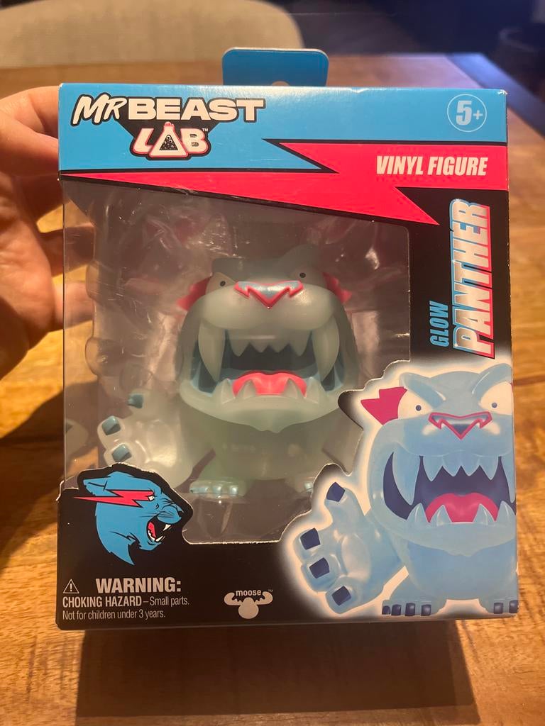 MrBeast Lab Glow Panther Vinyl Figuur - Nieuw in doos!, Ophalen of Verzenden, Nieuw