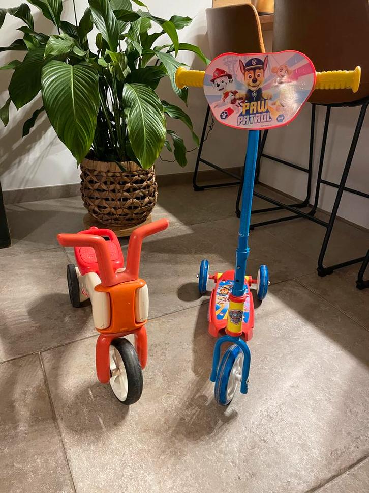 Paw Patrol stepje en loopfiets - Gratis af te halen, Kinderen en Baby's, Speelgoed | Buiten | Voertuigen en Loopfietsen, Gebruikt