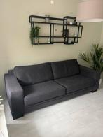 Montèl Geneve Bank Donkergrijs 4-zits en loveseat, Ophalen, 75 tot 100 cm, Zo goed als nieuw, Stof