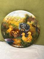 Wandbordje met hondjes en eendjes (250320), Antiek en Kunst, Ophalen of Verzenden
