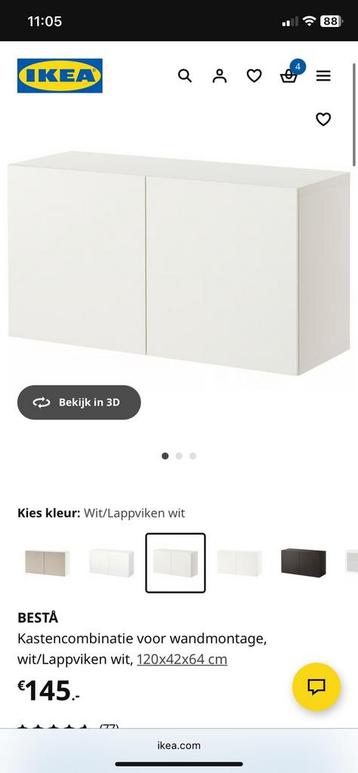 Ikea Besta kast wit 120x64x42 - afbeelding 5
