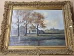 T. Scheer - boerderij aan het water, Antiek en Kunst, Ophalen of Verzenden