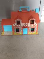 Fisher-Price speelhuis, inklapbaar, met bel. Vintage 1969, Ophalen of Verzenden, Zo goed als nieuw