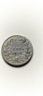 5 cent 1863, Postzegels en Munten, Munten | Nederland, Zilver, Ophalen of Verzenden, Koning Willem III, 5 cent
