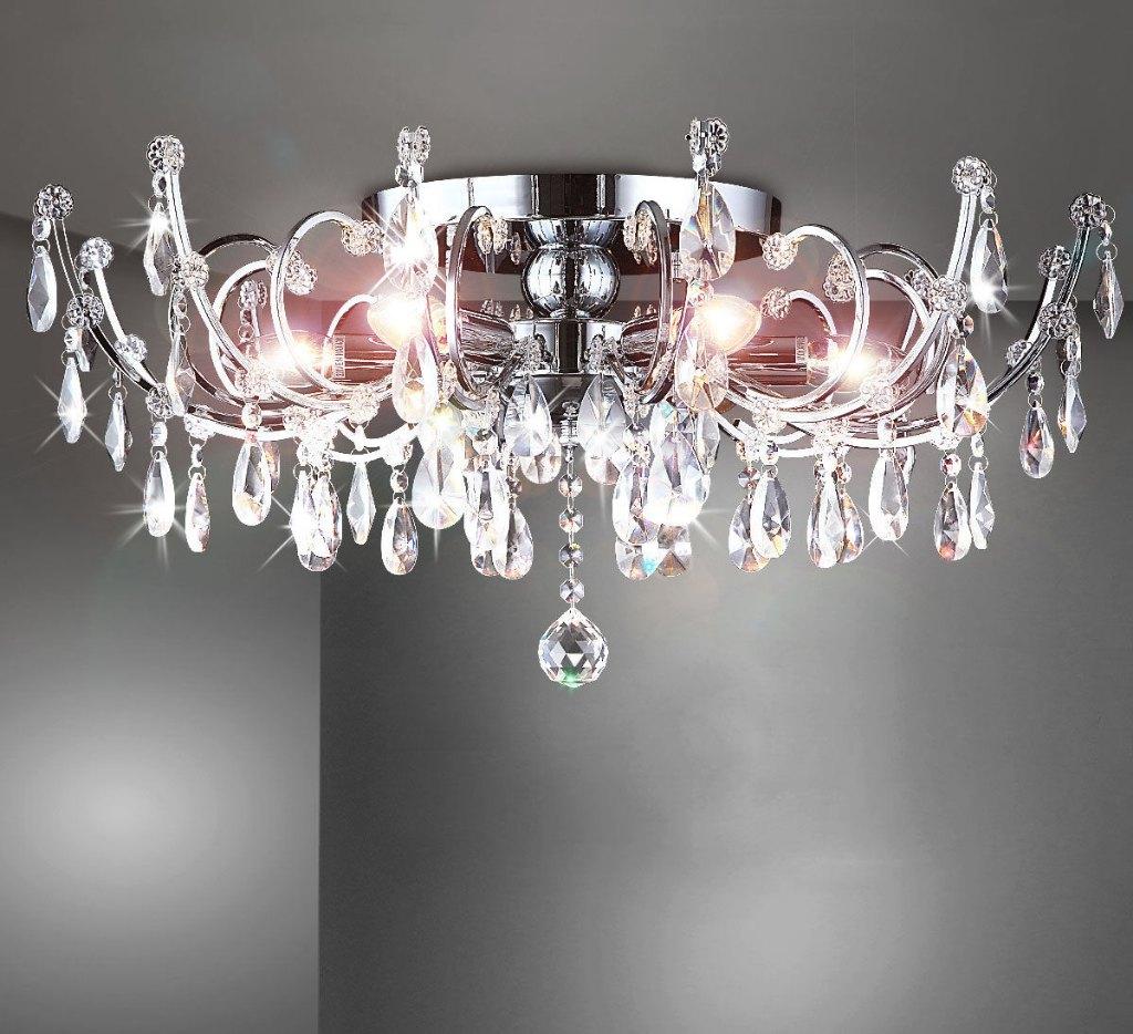 Kristallen Kroonluchter Hanglamp Plafondlamp Luchter 240016., Ophalen of Verzenden, Nieuw, Glas