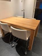 Eikenhouten tafel - 140x85 cm, Huis en Inrichting, Ophalen, 100 tot 150 cm, Eikenhout, 50 tot 100 cm