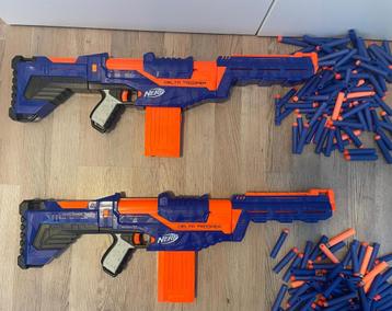 2x NERF DELTA TROUPER + PIJLEN (ook per stuk) beschikbaar voor biedingen