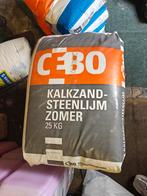 CEBO kalkzandsteen zomerlijm 25kg 6 zakken, Ophalen, Nieuw, Kalkzandstenen