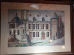 oude aquarel-pentekening Dierckx 1930, Ophalen of Verzenden
