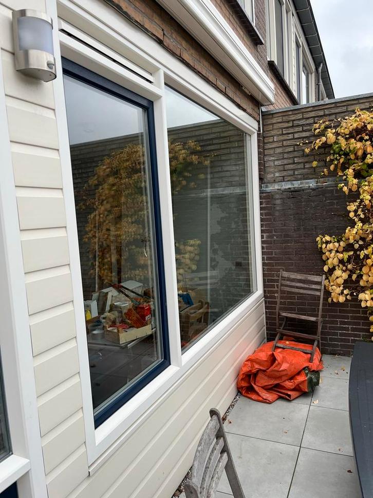 Achterpui met ramen, Doe-het-zelf en Verbouw, Glas en Ramen, Gebruikt, Gevelraam of Ruit, 160 cm of meer, 160 cm of meer, Dubbelglas