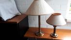 Schemerlampen met stoffen kap, Huis en Inrichting, Lampen | Tafellampen, Ophalen, Gebruikt, Stof, Minder dan 50 cm