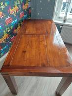 Eettafel zwaar mahoniehouten tafel, Ophalen, Gebruikt, 50 tot 100 cm, Vijf personen of meer