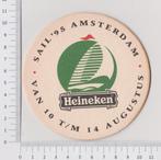 Bierviltje - Heineken, Sail 95 Amsterdam, Verzamelen, Viltje(s), Heineken, Ophalen of Verzenden, Zo goed als nieuw