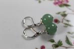 Aventurijn oorbellen - oorbel met groene half-edelsteen, Sieraden, Tassen en Uiterlijk, Oorbellen, Overige materialen, Hangers