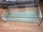 Glazen Salontafel - Stijlvol en Modern, Ophalen, 100 tot 150 cm, 50 tot 100 cm, Zo goed als nieuw