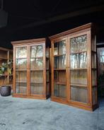 Prachtige eikenhouten vitrinekasten | Servieskast  #2581, Huis en Inrichting, Kasten | Vitrinekasten, Niet ingevuld, 200 cm of meer