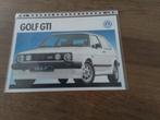 Sheet Volkswagen Golf GTi, Ophalen of Verzenden, Zo goed als nieuw, Volkswagen