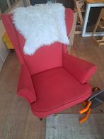 Rode ikea strandmon fauteuil/ stoel, Gebruikt, Ophalen of Verzenden