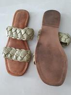 Lazamani slippers vlecht 2 bandjes licht groen comfortabel, Slippers, Lazamani, Ophalen of Verzenden, Zo goed als nieuw