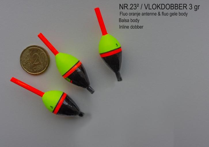 VLOKDOBBER HANDBUILT NR. 23²/ 3 gram, Watersport en Boten, Hengelsport | Witvissen, Nieuw, Dobber of Lood, Ophalen of Verzenden