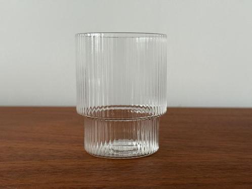 Ferm Living Ripple Glas Helder Laag, Huis en Inrichting, Keuken | Servies, Glas of Glazen, Overige stijlen, Glas, Ophalen