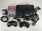 SEGA Mega Drive 16-bit + Sonic 2, controllers en kabels, Gebruikt, Onbekend, 2 spelers, Ophalen of Verzenden
