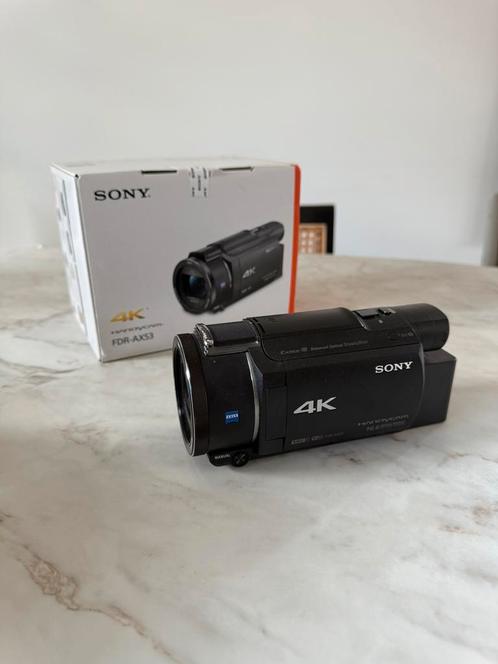 Sony FDR-AX53 compacte camcorder, Audio, Tv en Foto, Videocamera's Digitaal, Zo goed als nieuw, Sony, 20x of meer, Externe microfoon