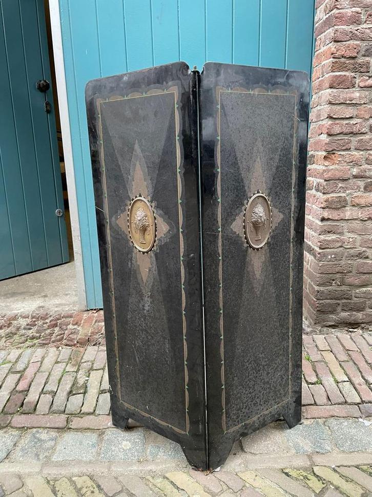 Stalen openhaard scherm, Tuin en Terras, Bloembakken en Plantenbakken, Gebruikt, Metaal, Binnen, Balkon, Tuin, 60 cm of meer, Minder dan 60 cm