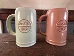 Amstel Bier pullen aardewerk pastel, Ophalen of Verzenden, Zo goed als nieuw, Pul(len), Amstel