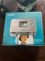 Canon Selphy CP750 - Zo goed als nieuw, compleet!, Fotoprinter, PictBridge, Kleur printen, Ophalen of Verzenden