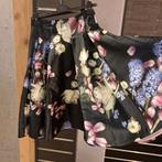 Ted Baker zwarte satijnen rok bloemenprint maat 2 (36), ., Zwart, Ted Baker, Ophalen of Verzenden